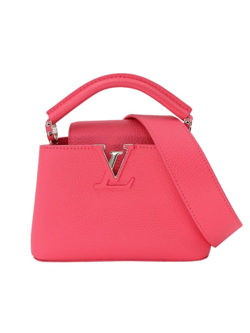 Louis Vuitton Capucines Mini 2-Way Bag Taurillon Leather Pink